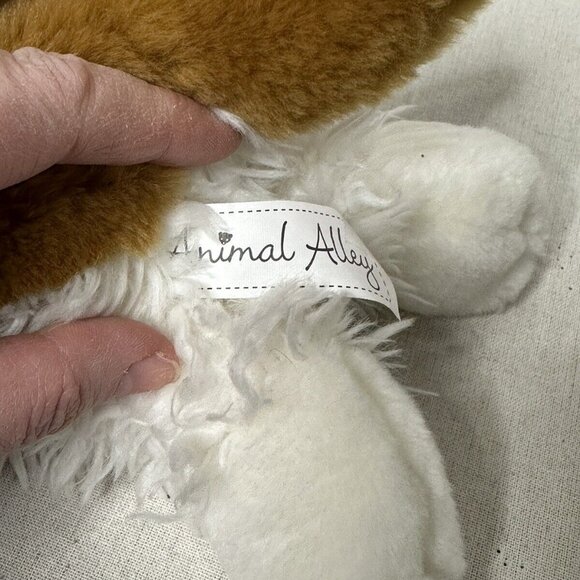 Animal Alley Brown & White Floppy-Eared Plush Dog Toy 15" By Toys R Us Soft Fuzz - Picture 10 of 16